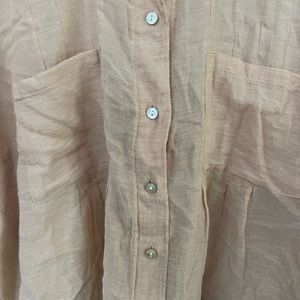 Lord & Taylor linen long sleeve button down